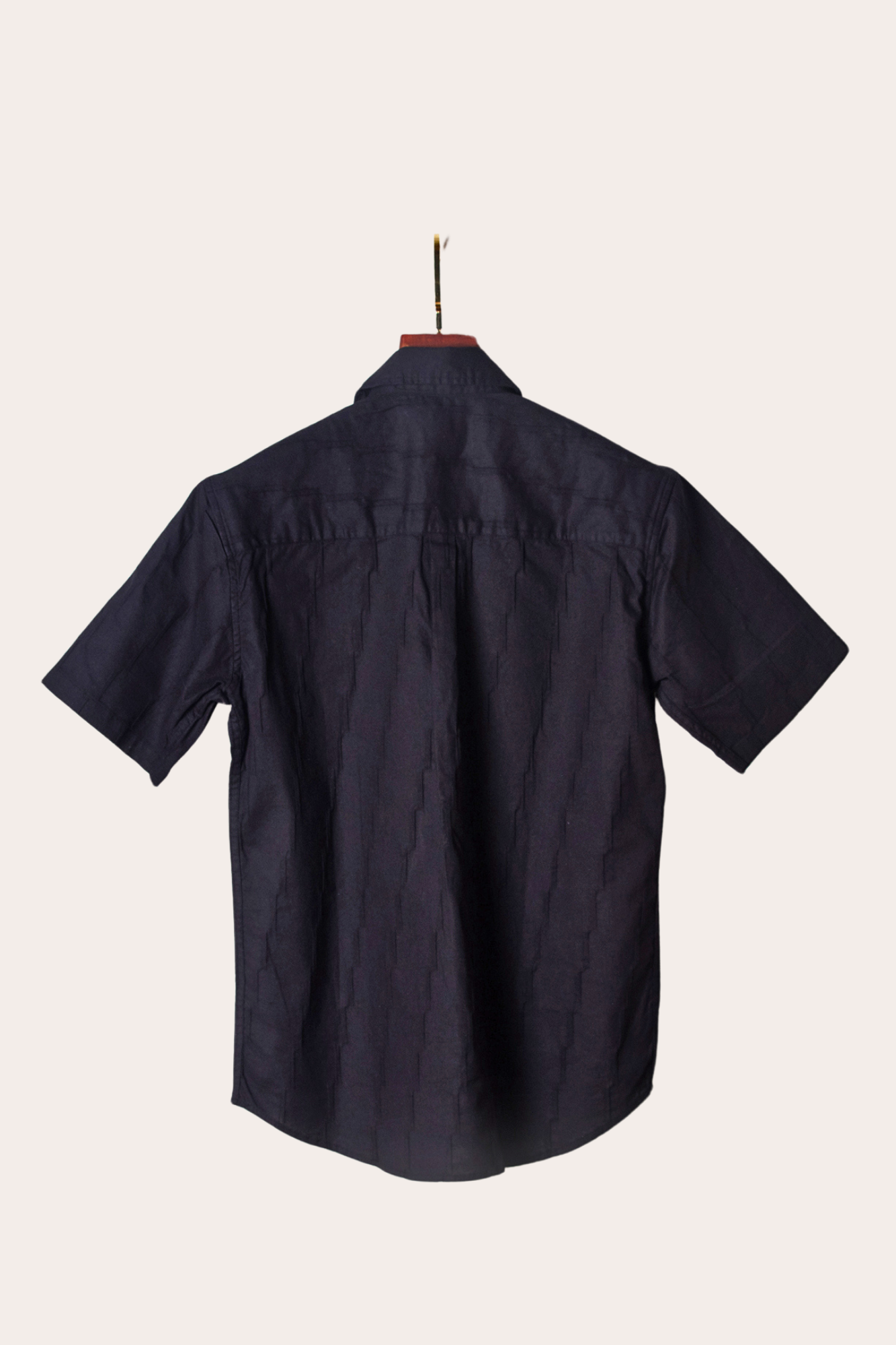 Black Dobby Cotton Shirt Image 2