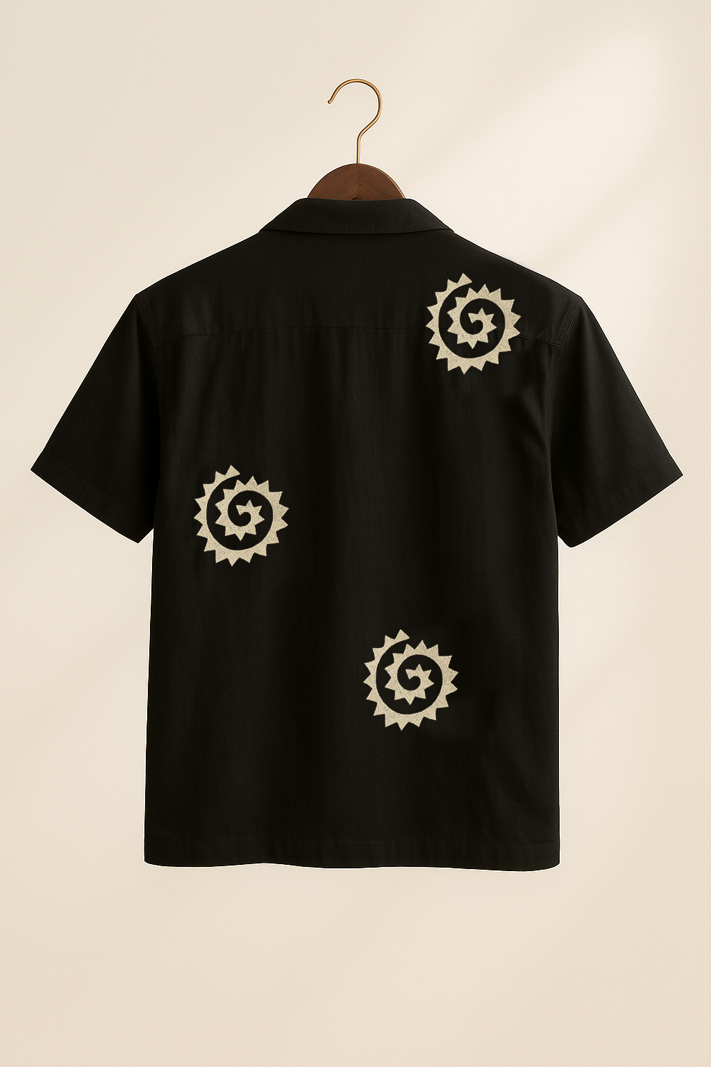 Black White Circle Embroidery