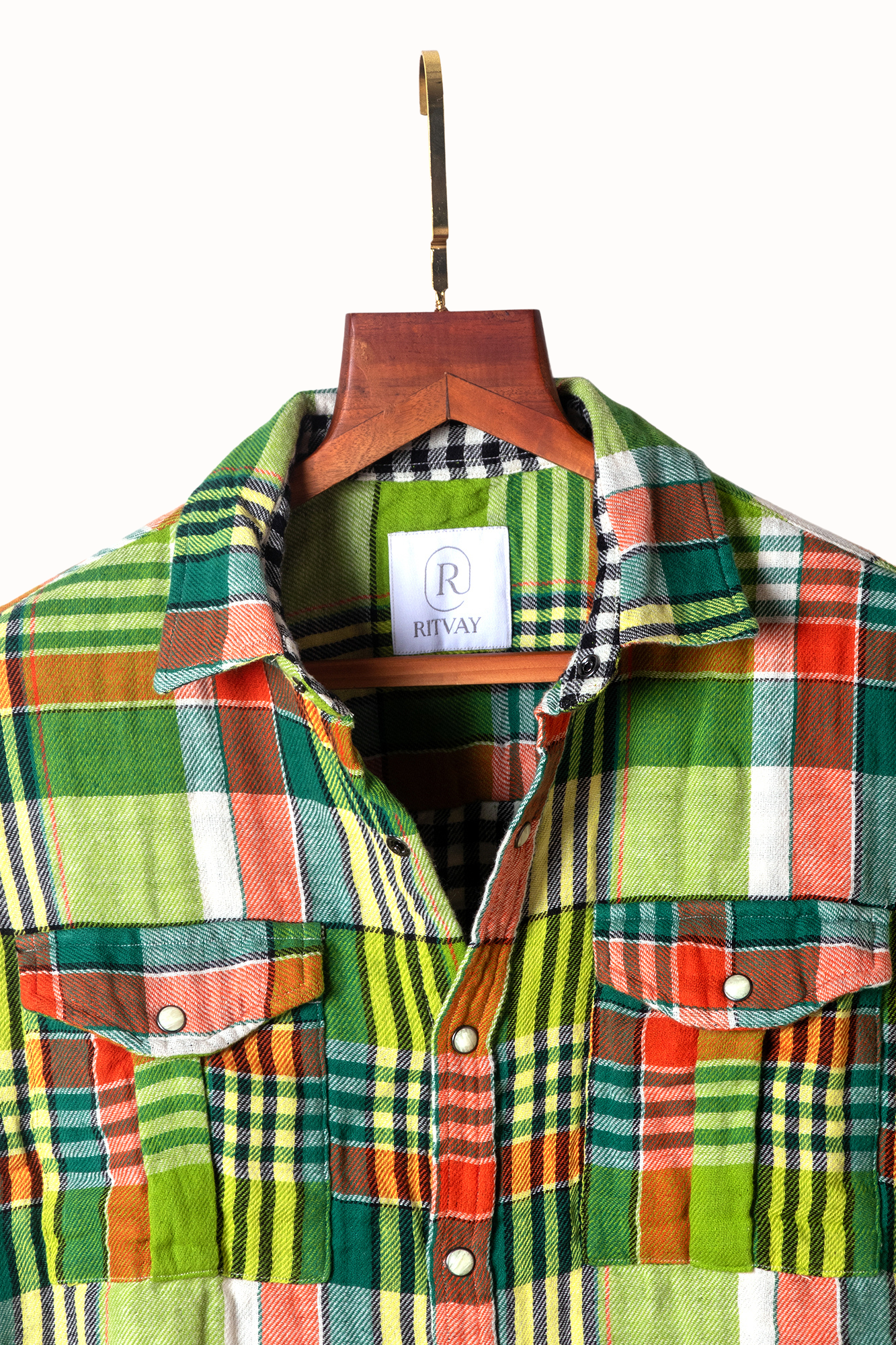 Multi-Check Dual-Layer Shirt Imagel 3