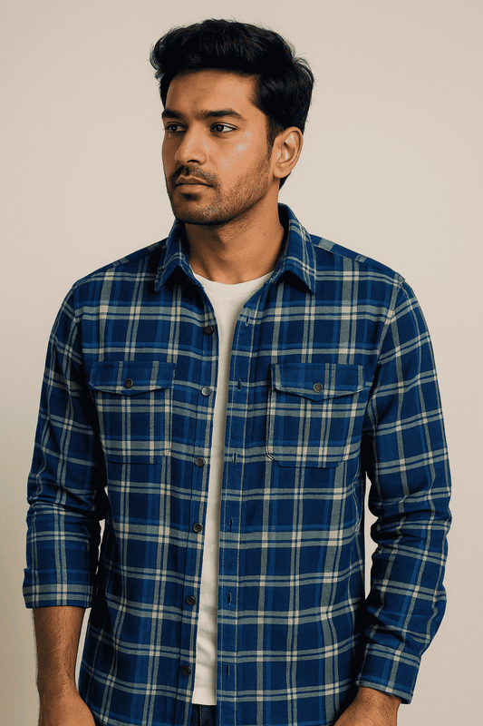 Navy Neon Shirt Model 3