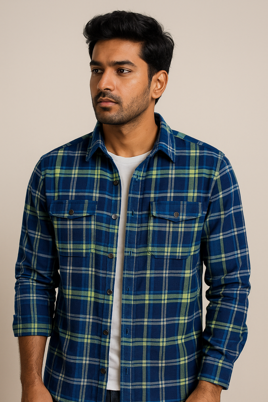 Navy Neon Shirt Model 3