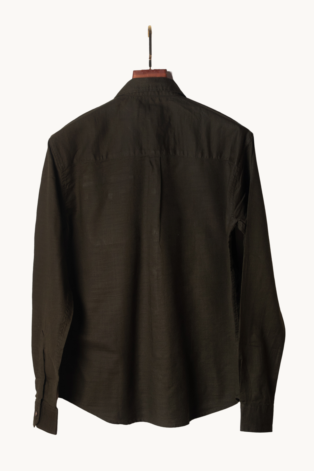 Olive Slub Shirt Image 2