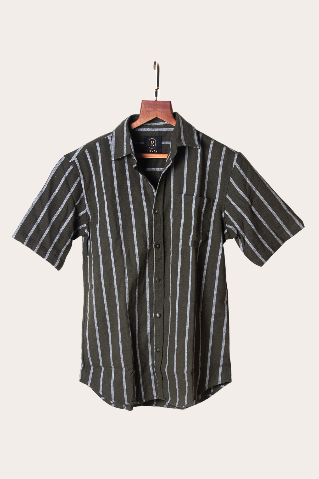 Olive White Shirt Image 1