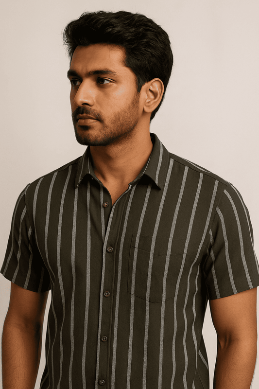 Olive White Shirt Model 3