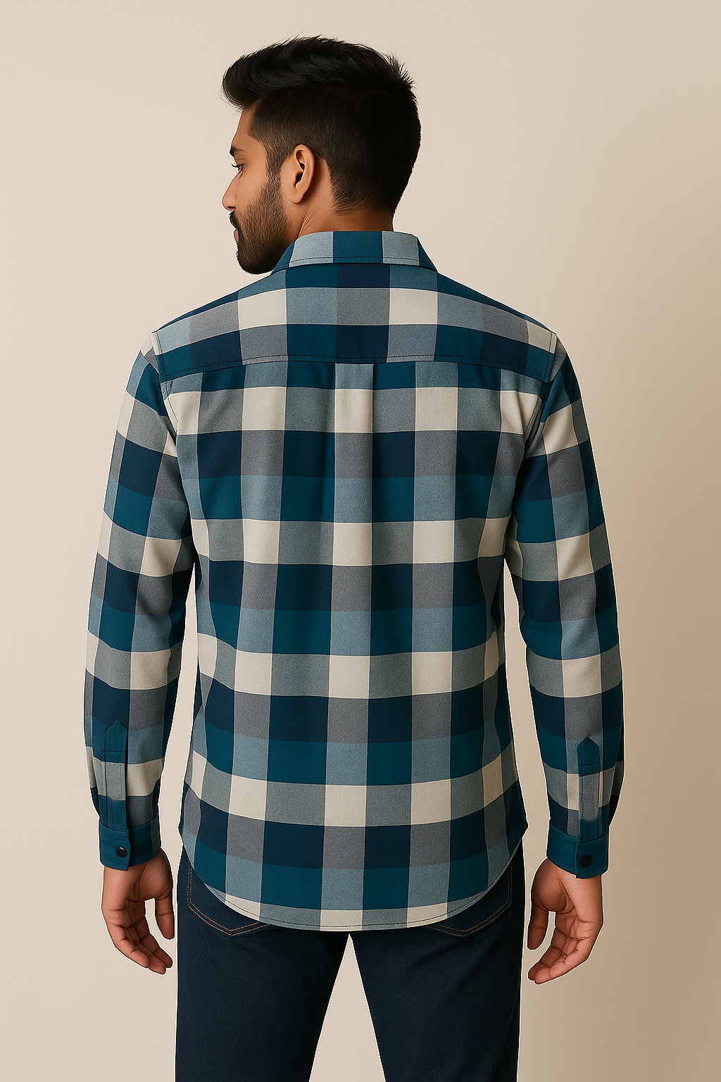 Teal Black Shirt Model 2