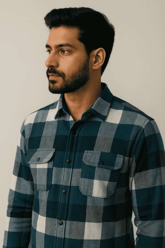 Teal Black Shirt Model 3
