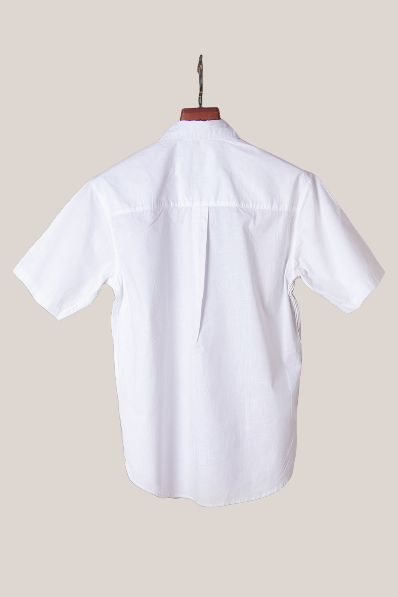 White Slub Stripe Shirt Image 2