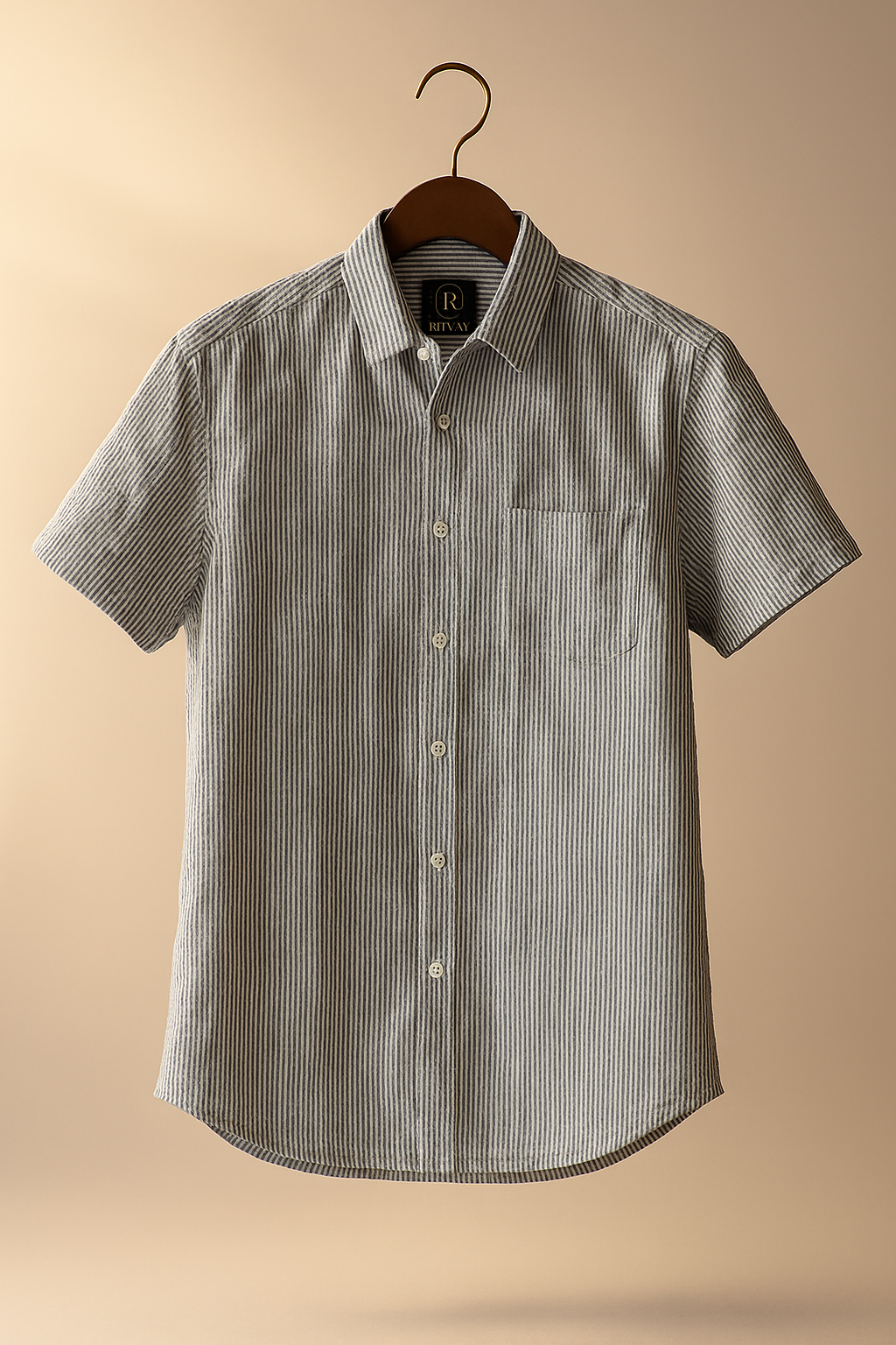 Blue White Stripe Shirt