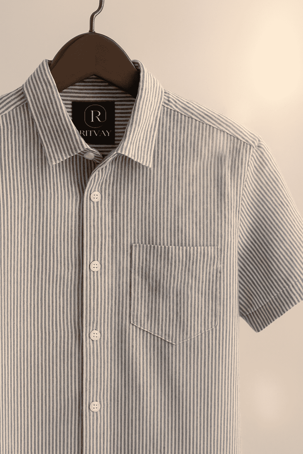 Blue White Stripe Shirt