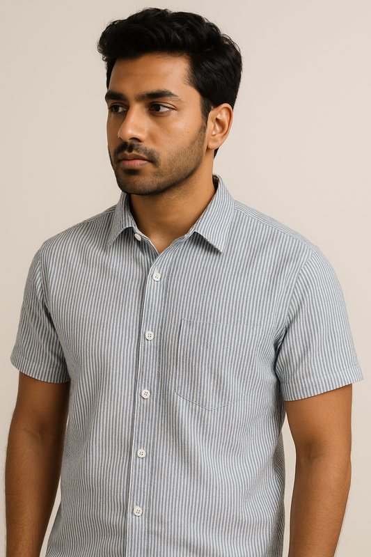 Blue White Stripe Shirt