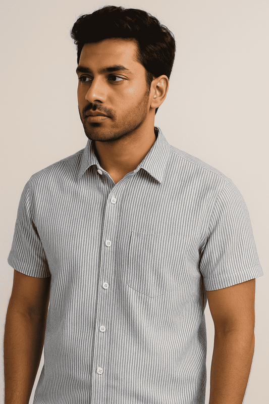Blue White Stripe Shirt