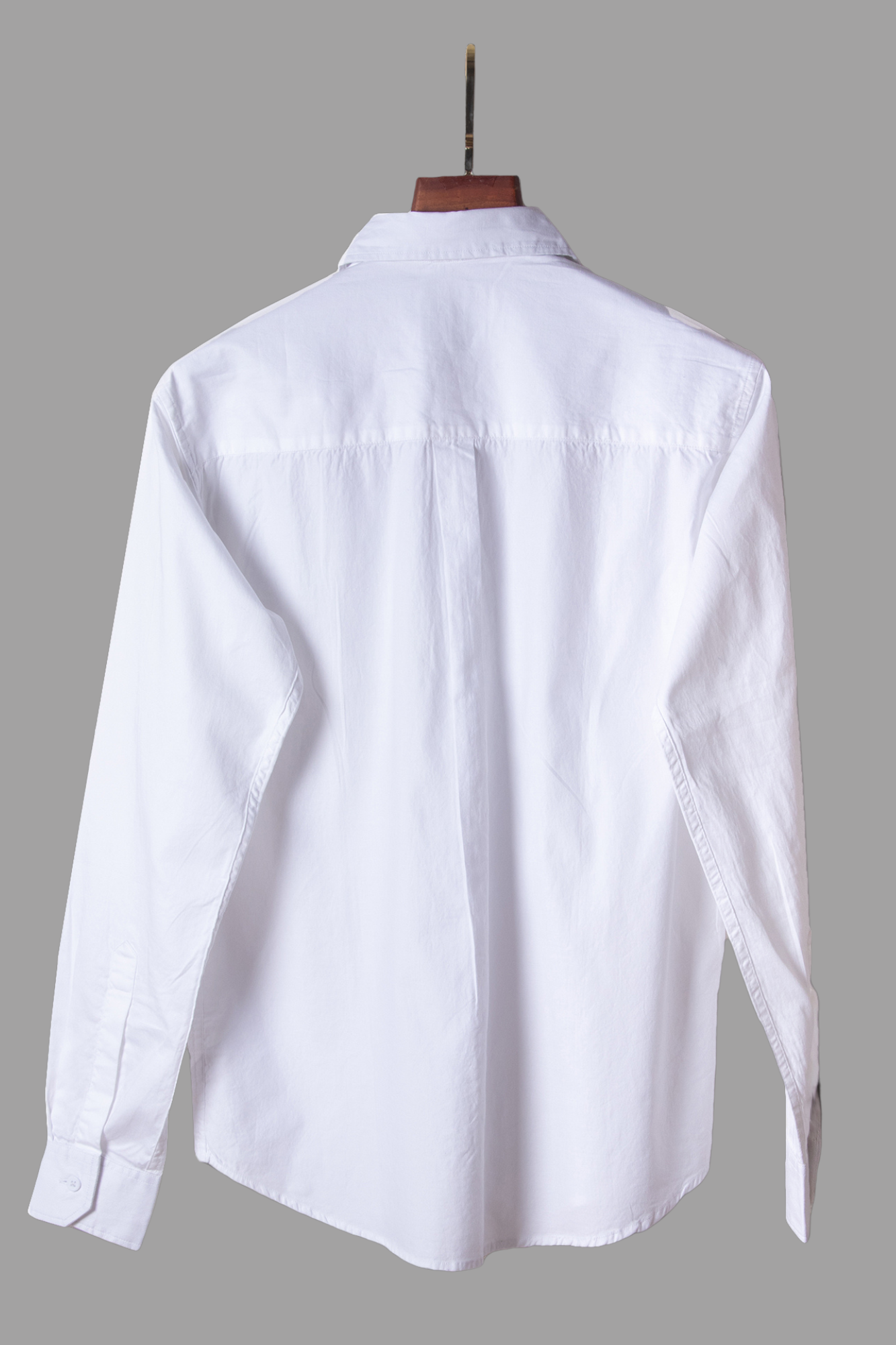 White Shirt with Contrast Placket Image 2