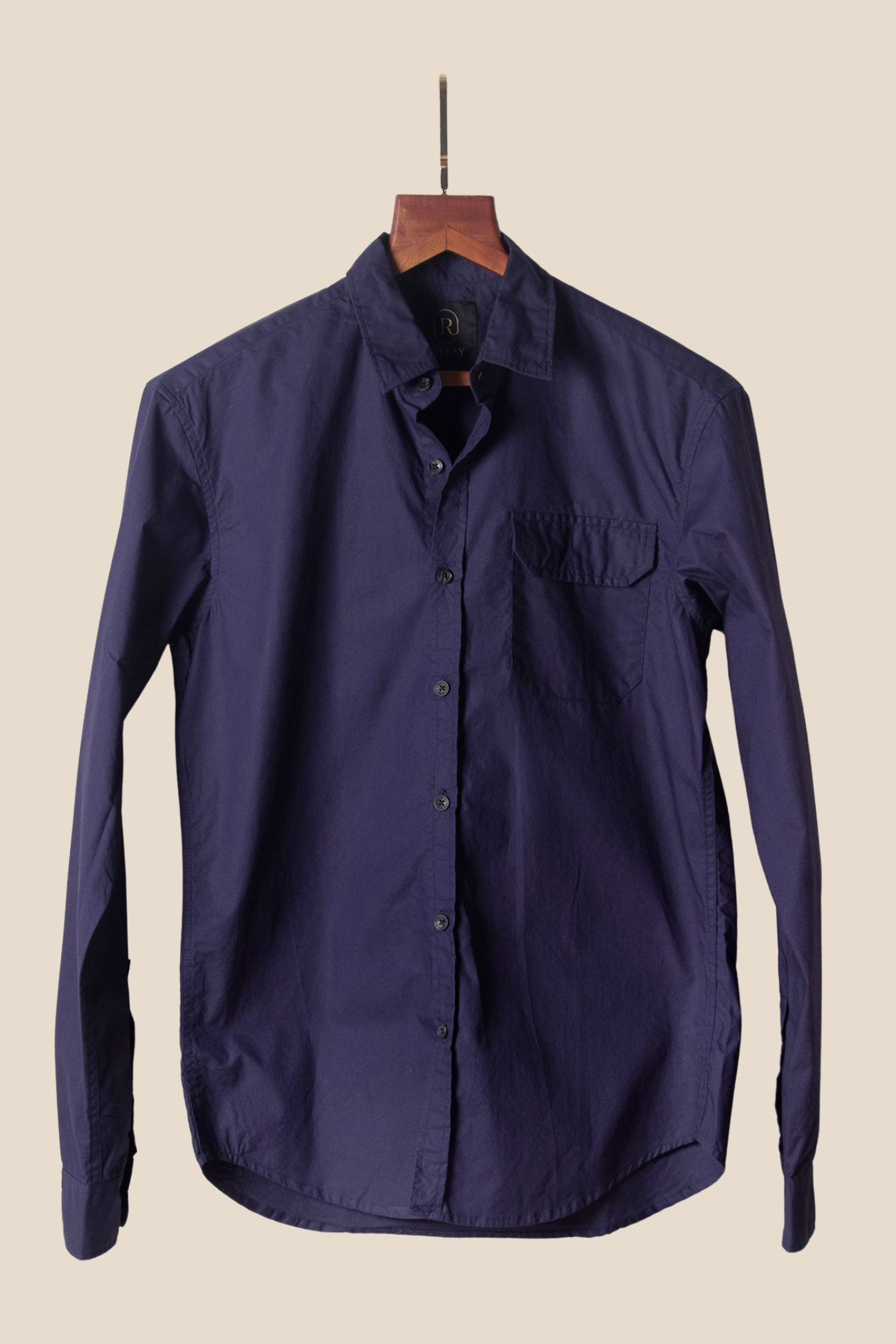 Navy Solid Shirt Image 1