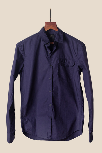 Navy Solid Shirt Image 1