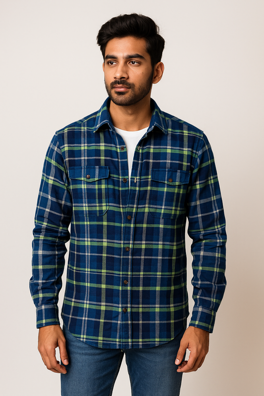 Navy Neon Shirt Model 1