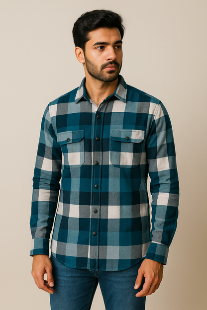 Teal Black Shirt Model 1